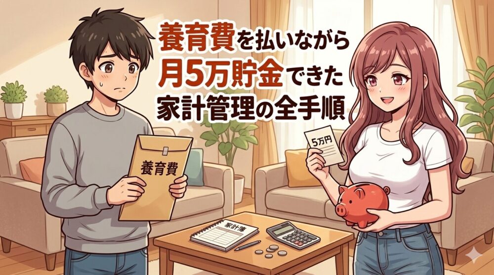 養育費を払いながら月5万貯金できた家計管理の全手順