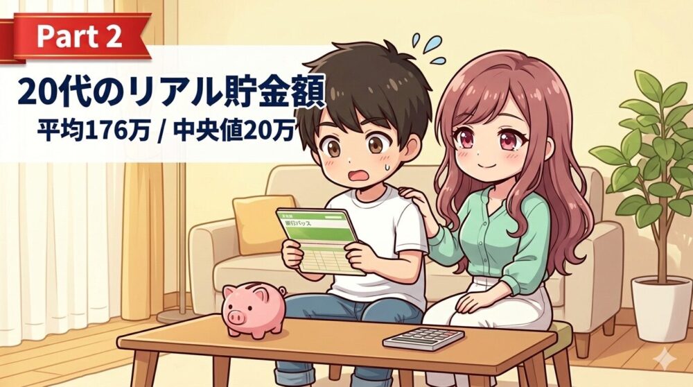 20代のリアル貯金額