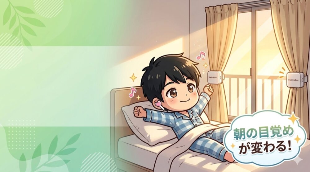 SwitchBotカーテンで朝の目覚め改善