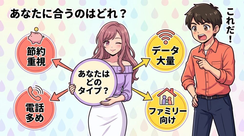 ターゲット別おすすめ格安SIM