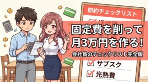 固定費を削って月3万円を作る！会社員のチェックリスト完全版