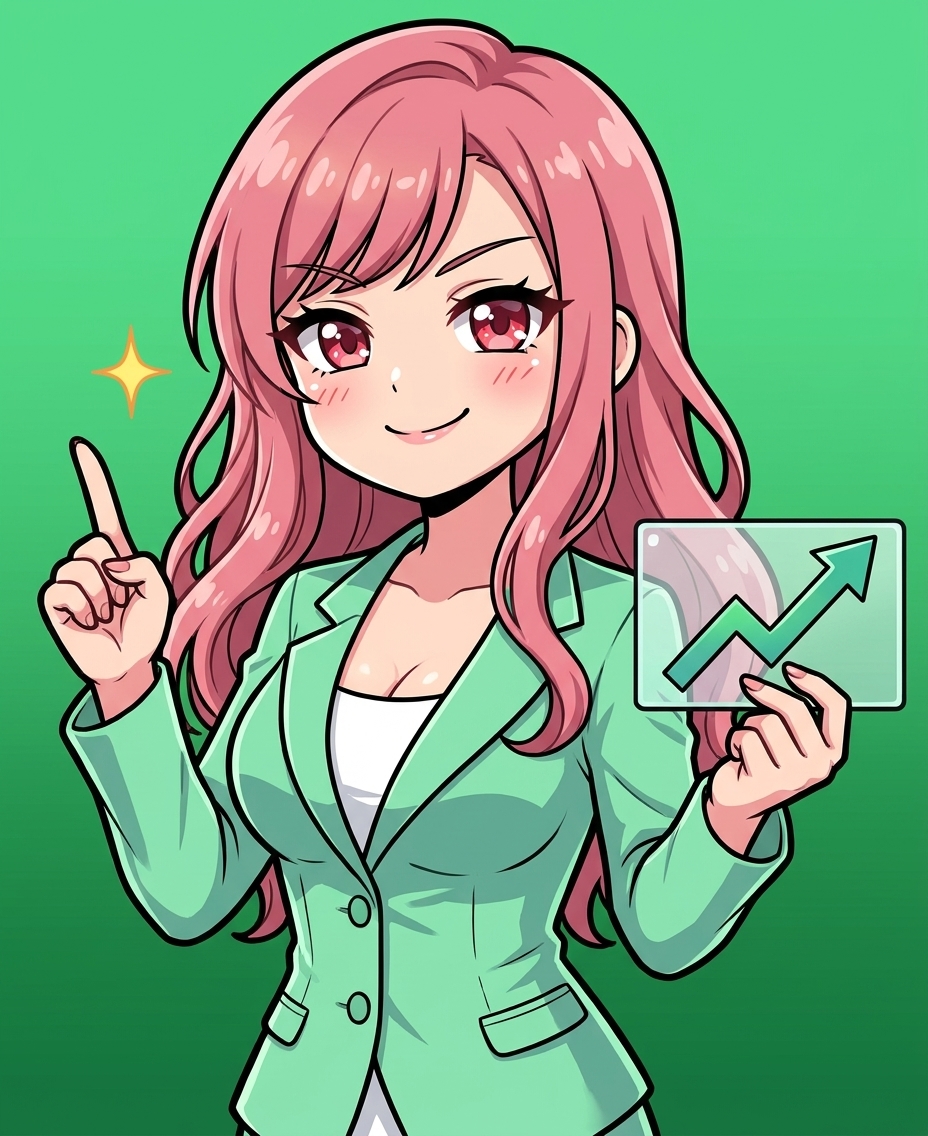 ルナが投資について解説している様子