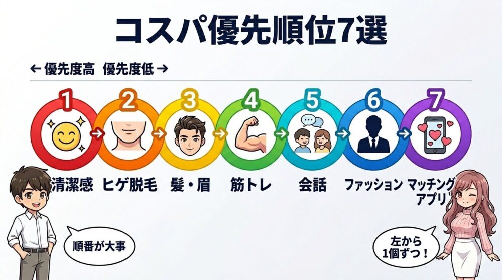 コスパ優先順位7選ロードマップ