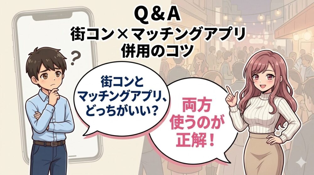 街コンとマッチングアプリ併用Q&A