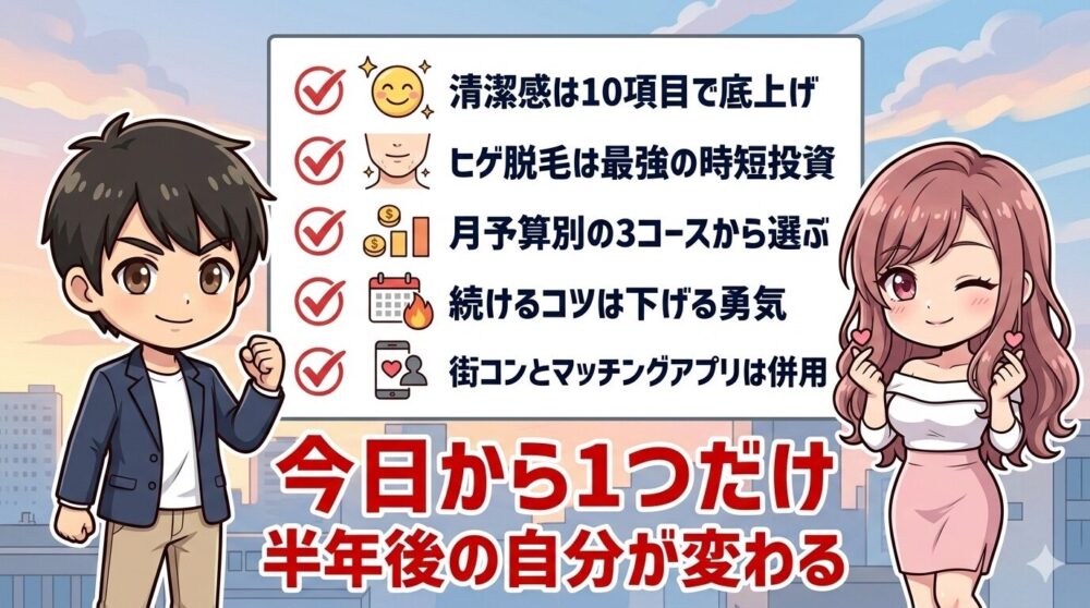 モテる男になる7選まとめ