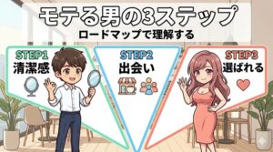 モテる男の3ステップロードマップで理解する