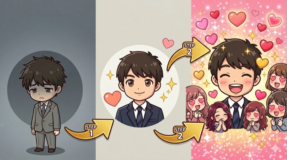 月予算別モテ度アップロードマップ