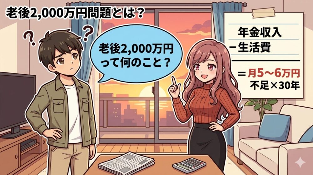 老後2000万円問題・コウタとルナ
