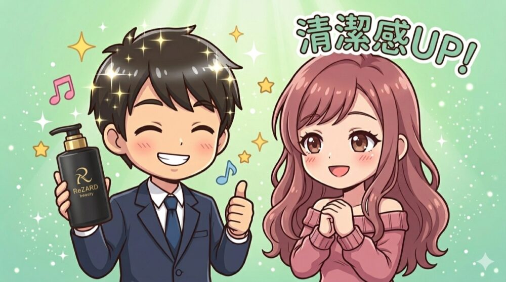 ReZARD beautyシャンプーで清潔感UP