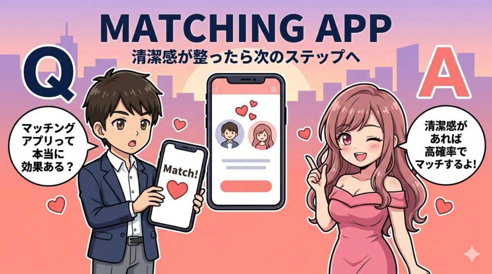 清潔感が整ったら出会いを広げよう｜マッチングアプリ活用