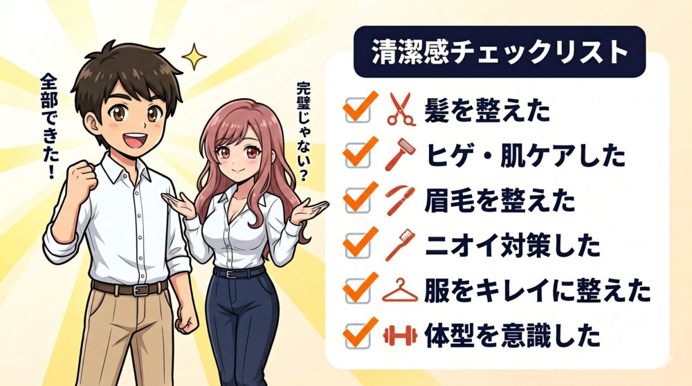 清潔感チェックリスト6領域｜まとめ