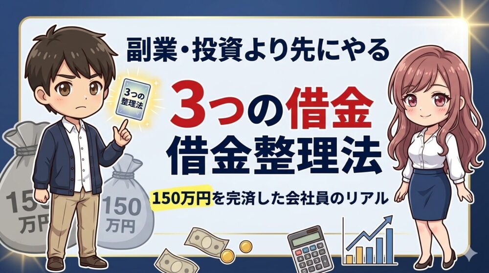副業・投資より先にやる3つの借金整理法