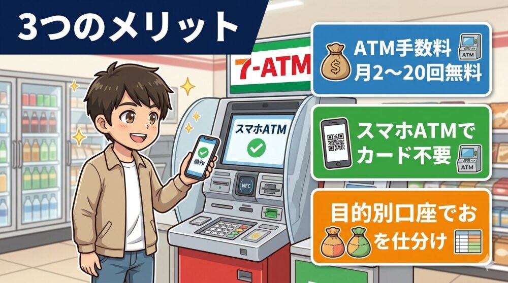 住信SBIネット銀行 3つのメリット