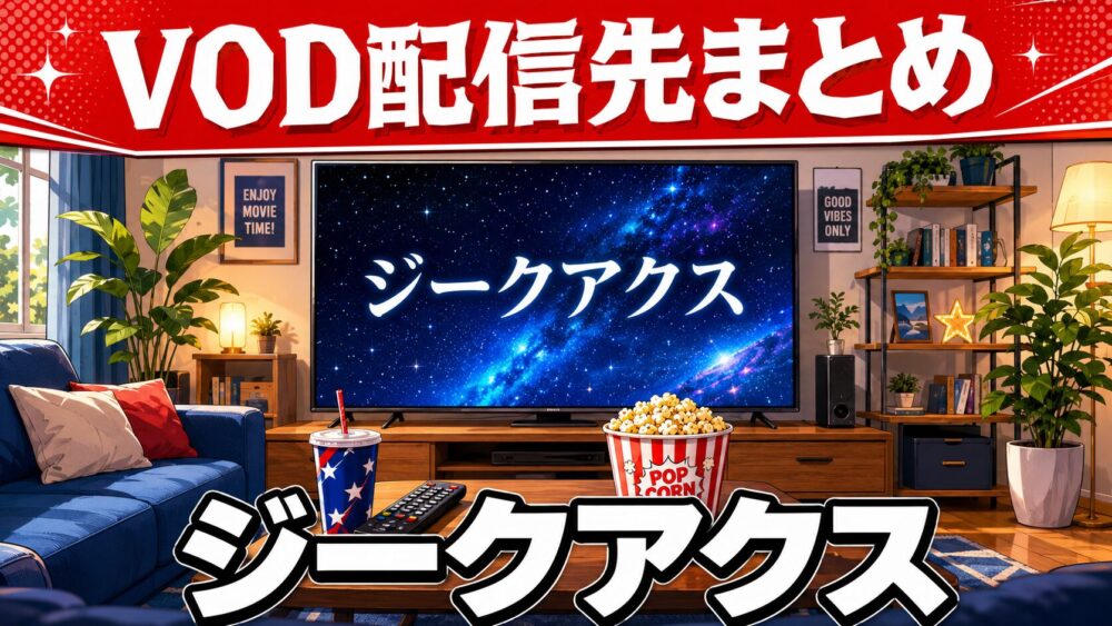 ジークアクスのVOD配信先まとめのアイキャッチ