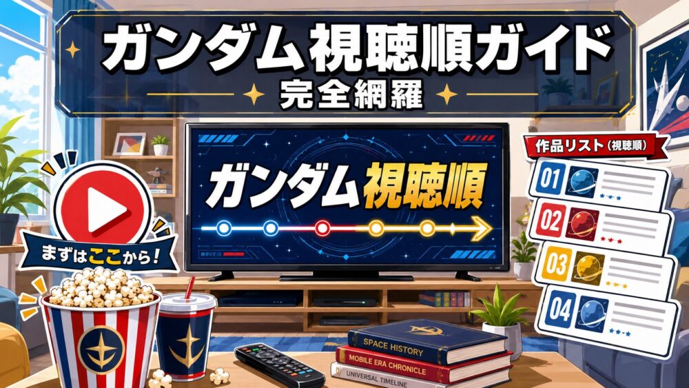 ガンダム視聴順ガイドのアイキャッチ