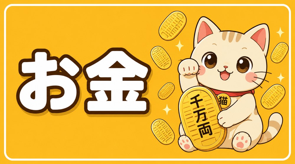 お金カテゴリのカード画像(猫式)