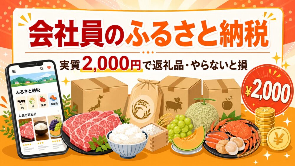 会社員のふるさと納税｜実質2,000円で返礼品