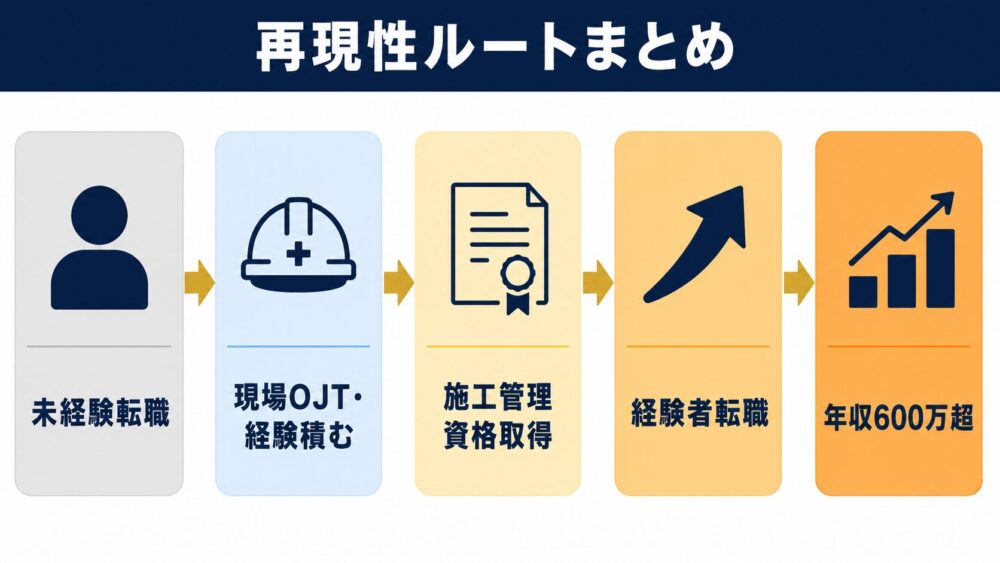 未経験から年収600万の再現性ルート｜施工管理転職まとめ