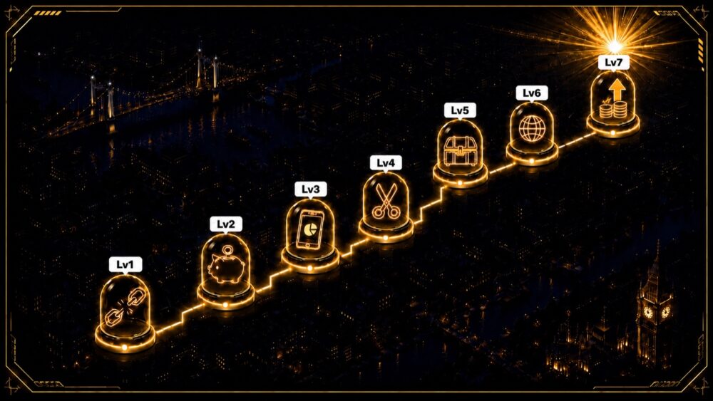 お金Lv攻略マップのレベルマップ Lv1からLv7まで全解放