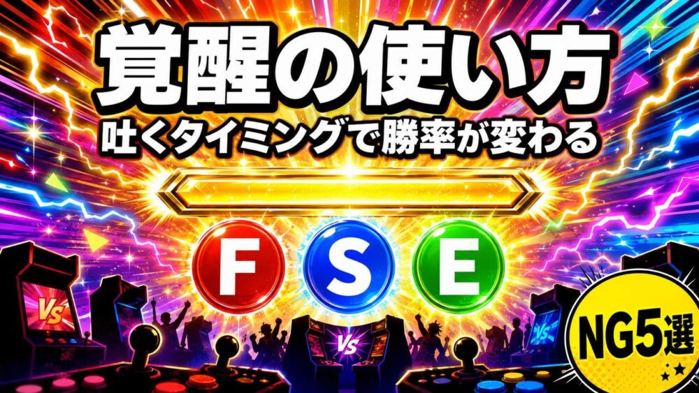 イニブ覚醒の使い方・吐くタイミング解説のアイキャッチ（F/S/E）