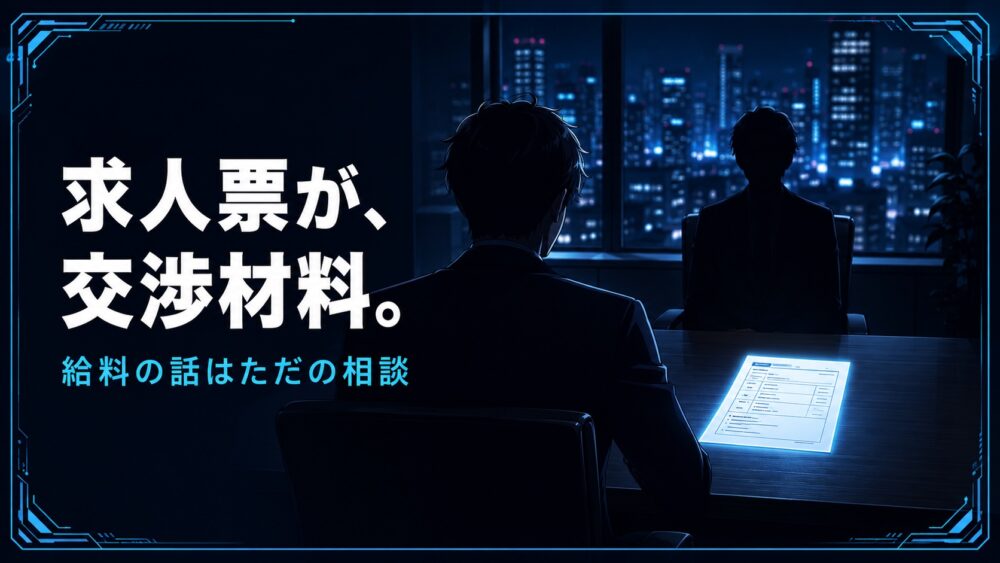 求人票が交渉材料 給料の話はただの相談(仕事Lv3アイキャッチ)