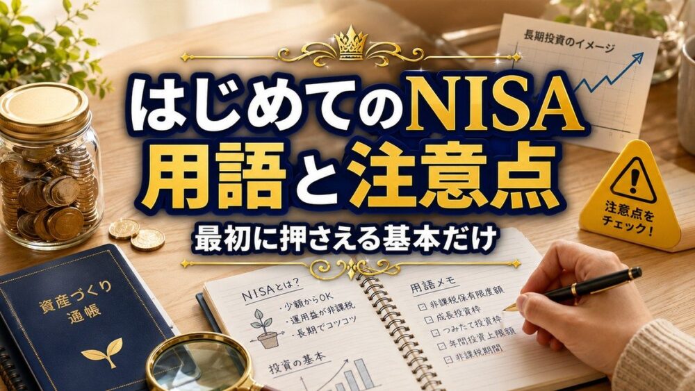 NISAを始める前に知っておきたい用語と注意点のアイキャッチ