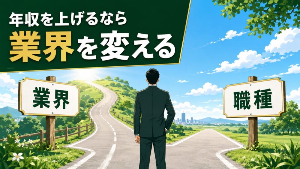 年収を上げる転職は業界を変える。軸ずらし転職の考え方と進め方