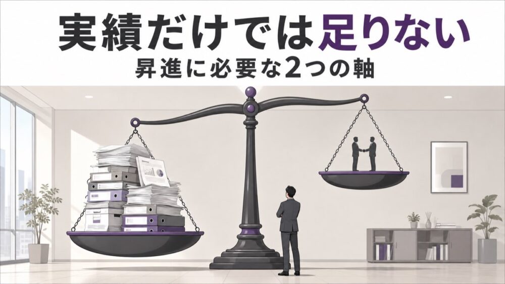 昇進できない理由は実績だけじゃなかった。会社員が意識すべき2つの軸