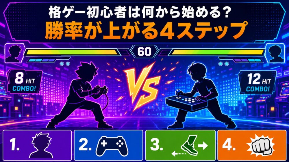 格ゲー初心者は何から始める？勝率が上がった4ステップ