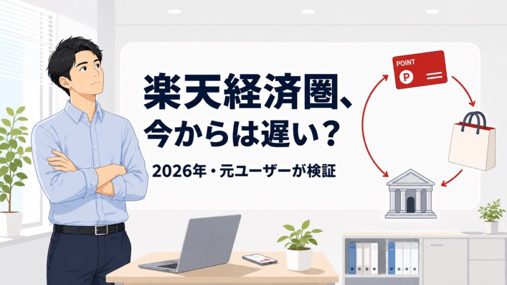 楽天経済圏は今からでも遅い？元ユーザーが2026年に再検証