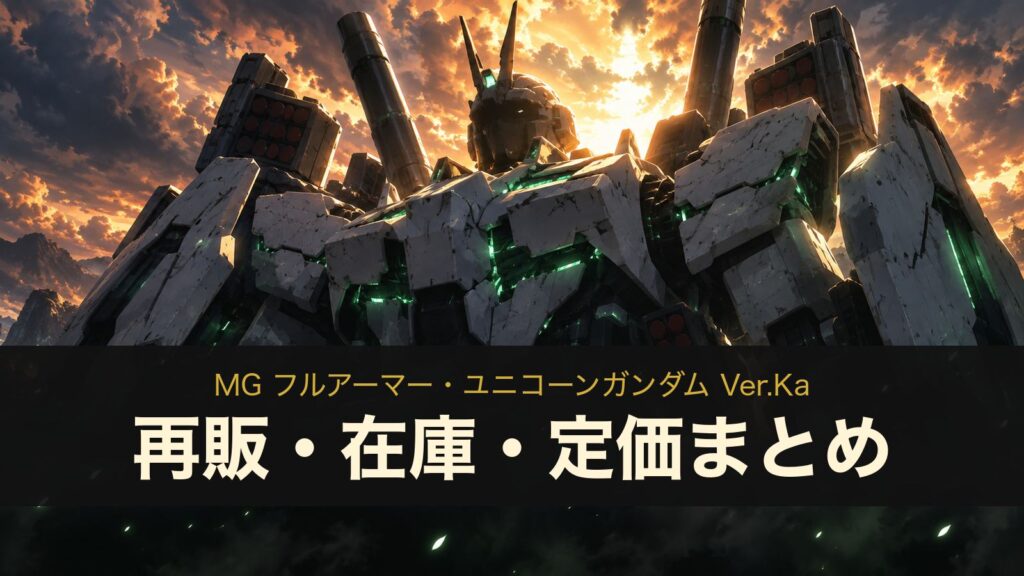 MG フルアーマー・ユニコーンガンダム Ver.Kaの再販・在庫・定価まとめ