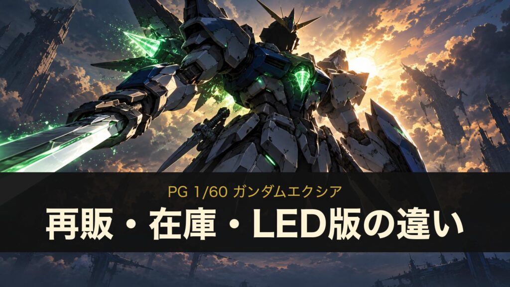 PG ガンダムエクシアの再販・在庫情報（イメージイラスト）