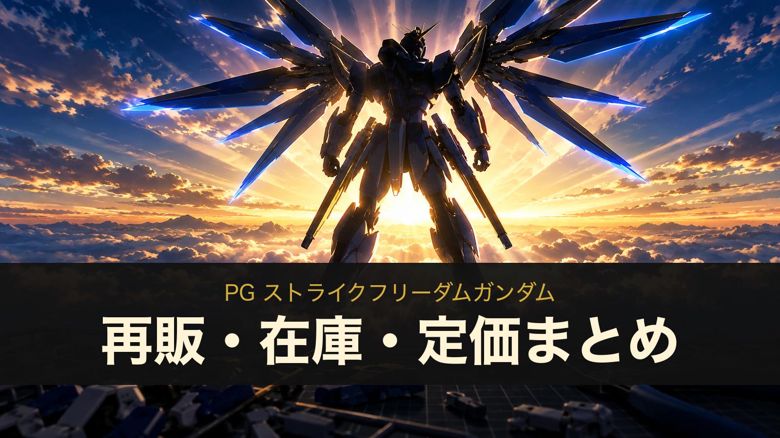 PG ストライクフリーダムガンダムの再販・在庫・定価まとめ（イメージイラスト）