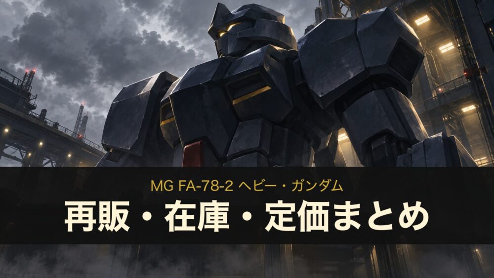 MG FA-78-2 ヘビー・ガンダム 再販・在庫・定価まとめ（イメージイラスト）