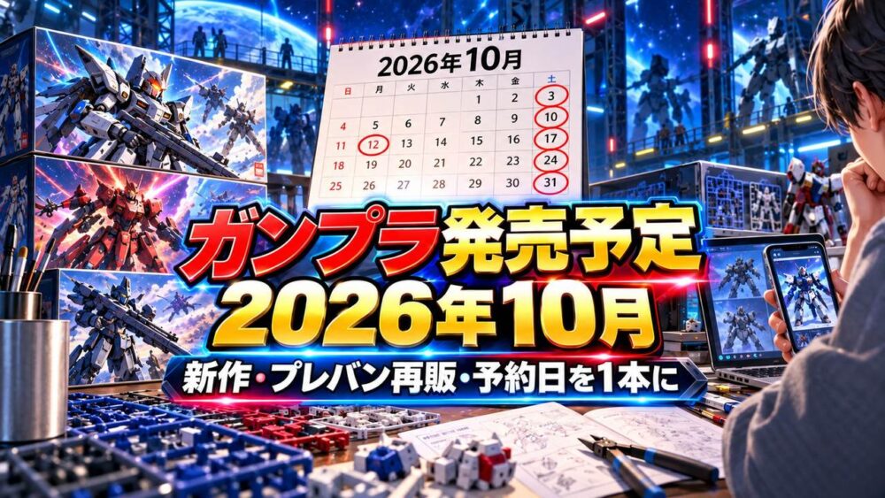 ガンプラ発売予定 2026年10月 新作・プレバン再販・予約日まとめ