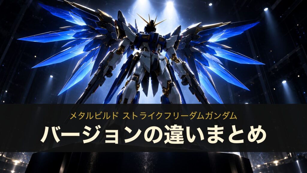 メタルビルド ストライクフリーダムガンダムのバージョンの違いまとめ（イメージイラスト）