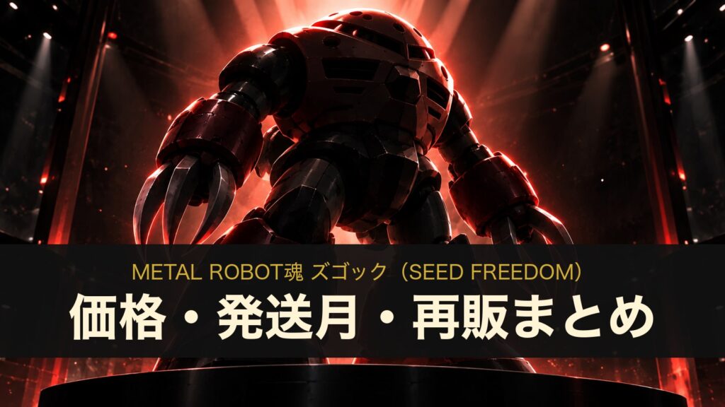 METAL ROBOT魂 ズゴック（SEED FREEDOM）の価格・発送月・再販まとめ（イメージイラスト）