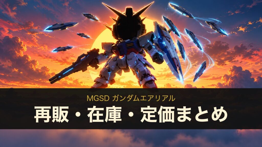MGSD ガンダムエアリアルの再販・在庫・定価まとめ（イメージイラスト）