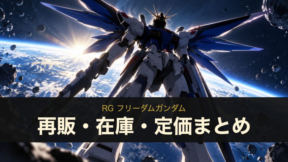 RG フリーダムガンダムの再販・在庫・定価まとめ（イメージイラスト）