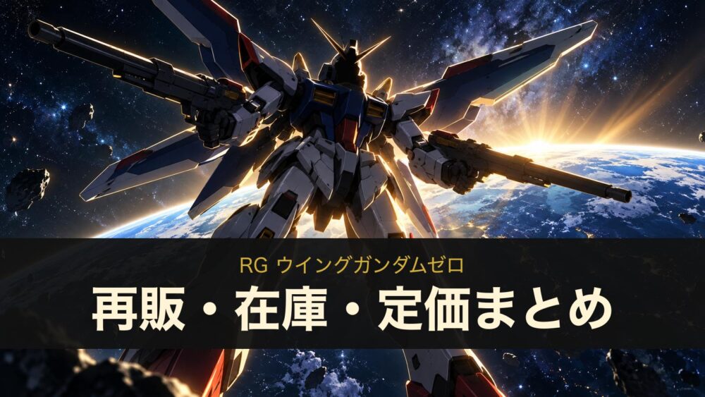 RG ウイングガンダムゼロの再販・在庫・定価まとめ（イメージイラスト）