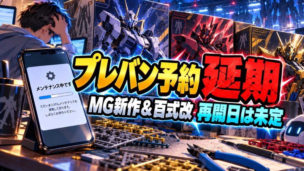 MG スペルビア ジンクス・百式改のプレバン予約延期